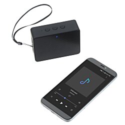 a black cell phone and a black box