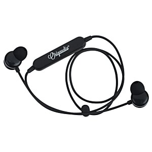 Additional Image 2 - a black earbuds on a white background