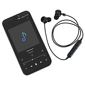 Additional Image 4 - a close-up of a phone and earbuds