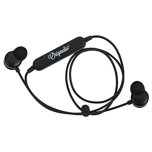 Additional Image 2 - a black earbuds on a white background