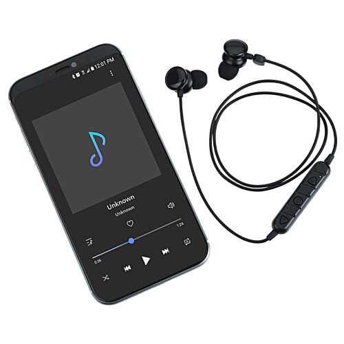 Additional Image 4 - a close-up of a phone and earbuds