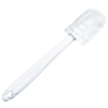 a clear glass dropper with a clear cap