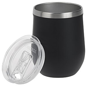 Additional Image 1 - a black and silver cup with a lid