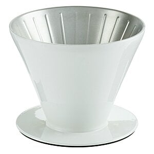 Additional Image 5 - a white and silver cone shaped container