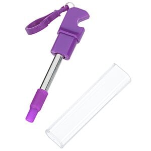 Additional Image 1 - a purple pen with a plastic case