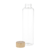 View Image 2 of 2 of Belle Glass Bottle with Bamboo Lid - 20 oz. - Clear