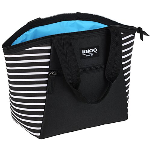 Additional Image 1 - a black and white striped bag
