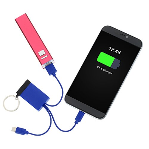Additional Image 2 - a phone connected to a charger
