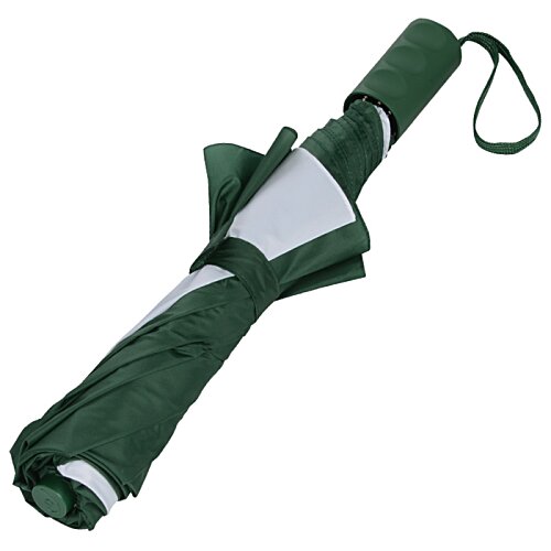 Additional Image 3 - a green and white umbrella