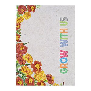 Additional Image 1 - a white card with colorful flowers