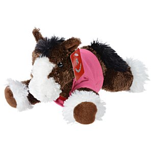 Additional Image 1 - a stuffed horse wearing a pink shirt