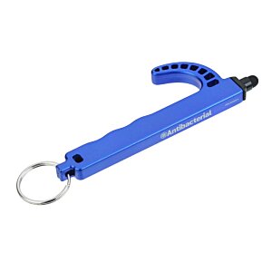 Additional Image 1 - a blue keychain with a handle