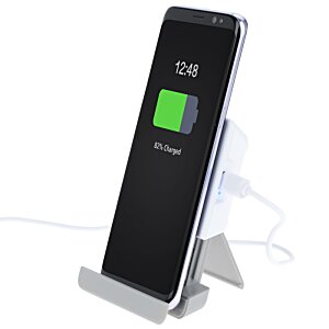 Additional Image 3 - a black cell phone on a stand