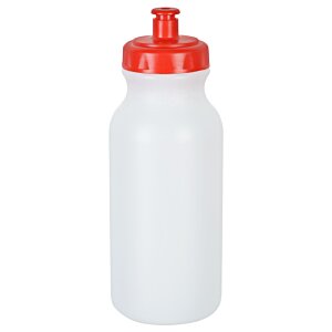 Additional Image 1 - a white and red plastic water bottle
