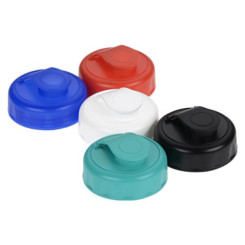 Additional Image 2 - a group of colorful plastic caps