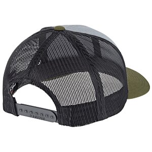 Additional Image 1 - a black hat with a mesh cap