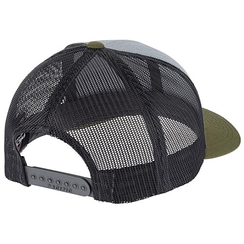 Additional Image 1 - a black hat with a mesh cap
