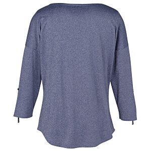 Additional Image 1 - a back of a blue shirt