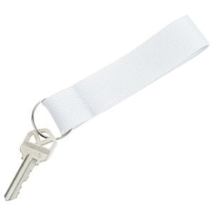 Additional Image 1 - a white key chain with a key ring
