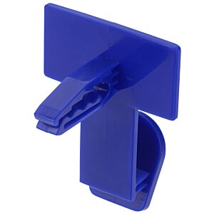 Additional Image 2 - a blue plastic clip on a white background