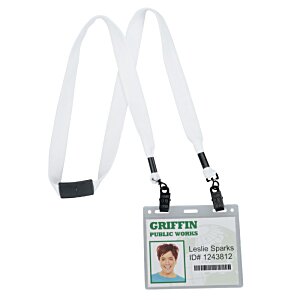 Additional Image 1 - a white badge with a black strap