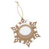 View Image 4 of 4 of Snowflake Wood Photo Ornament