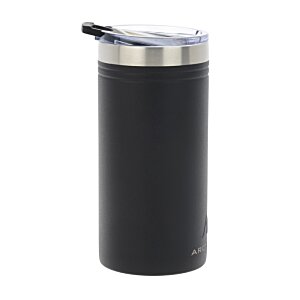 Additional Image 2 - a black and silver tumbler