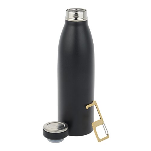 Additional Image 2 - a black bottle with a cap and glasses