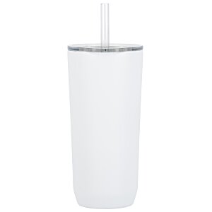 Additional Image 1 - a white cup with a straw