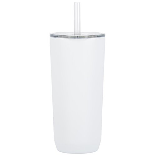 Additional Image 1 - a white cup with a straw