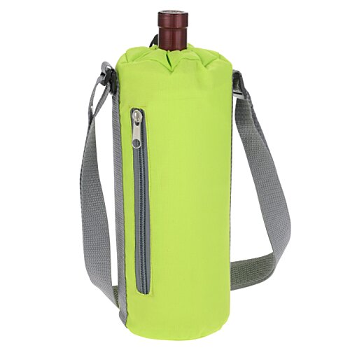 Additional Image 1 - a green water bottle with a strap