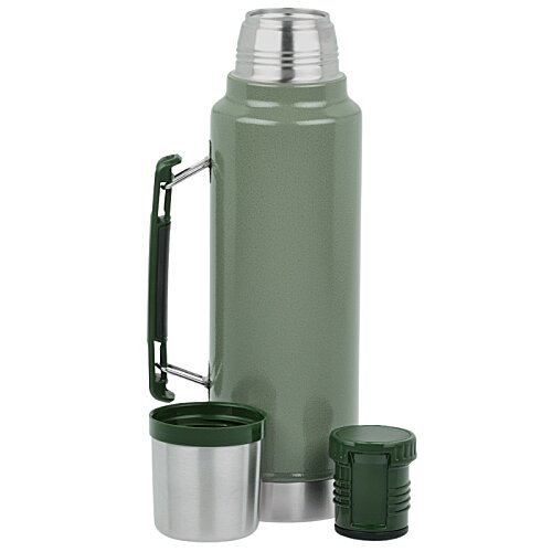 Additional Image 2 - a black thermos with a silver lid