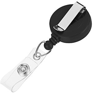 Additional Image 1 - a purple badge holder with a white label