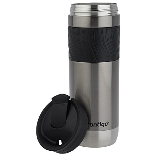 Additional Image 2 - a silver and black thermos
