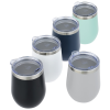 a group of wine glasses