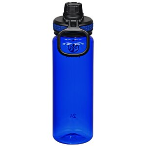 Additional Image 2 - a blue water bottle with a black lid