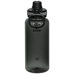 Additional Image 2 - a black water bottle with a black cap