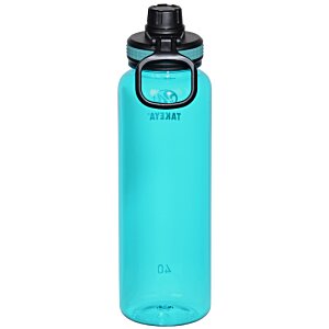 Additional Image 2 - a blue water bottle with a black lid