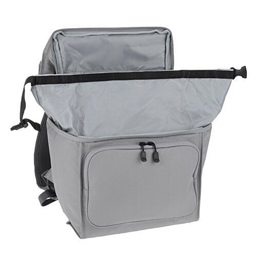 Additional Image 4 - a grey backpack with a black strap
