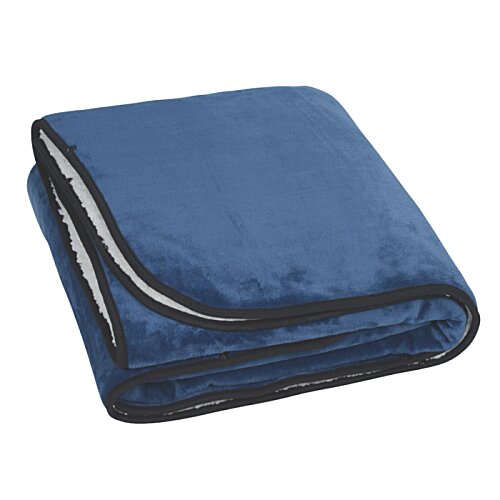 Additional Image 1 - a blue blanket on a white background