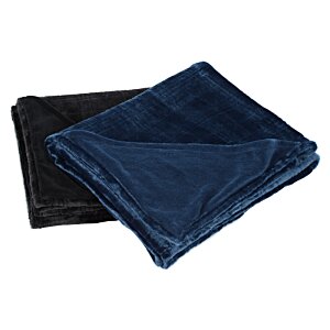 Additional Image 1 - a black and blue folded blankets