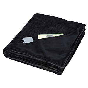 Additional Image 2 - a black blanket with a silver object on it