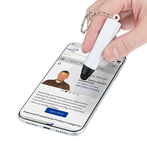 Additional Image 1 - a hand holding a pen over a cellphone