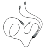 Additional Thumbnail Image 1 - a pair of headphones with a wire