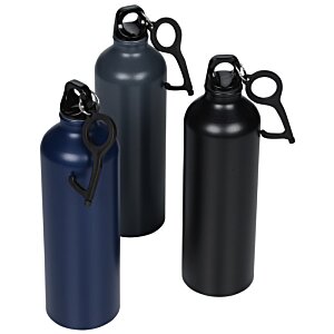 Additional Image 4 - a group of black and blue water bottles