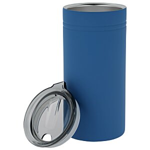 Additional Image 1 - a blue cylinder with a silver lid