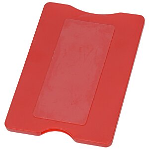 Additional Image 2 - a red plastic card holder