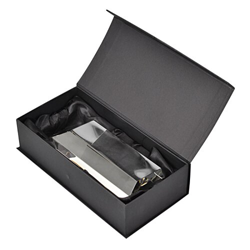 Additional Image 1 - a black box with a silver object in it