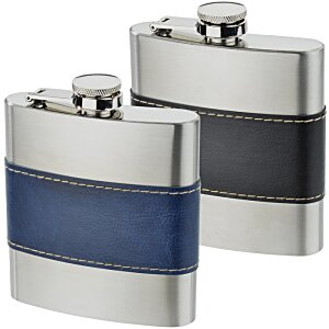 Additional Image 3 - a pair of flasks with blue and black stripes