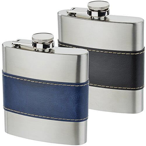 Additional Image 3 - a pair of flasks with blue and black stripes